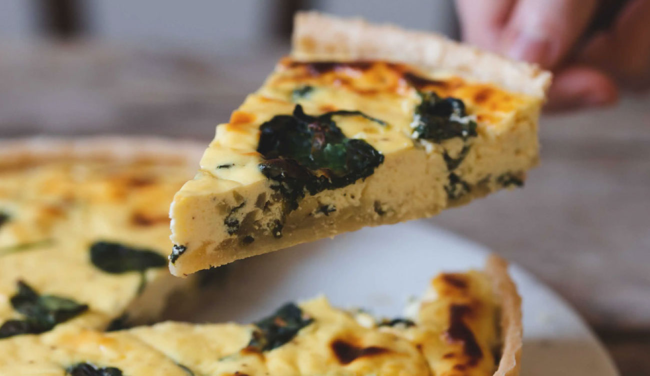 Gastronomie – Healthy et gourmet: Quiche  aux épinards et à la ricotta