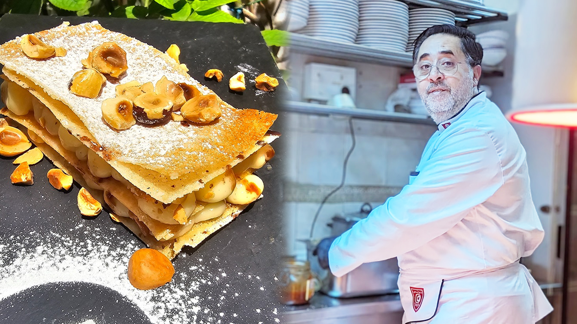 Zriga revisité:  un dessert aérien  aux notes fleuries  et croquantes