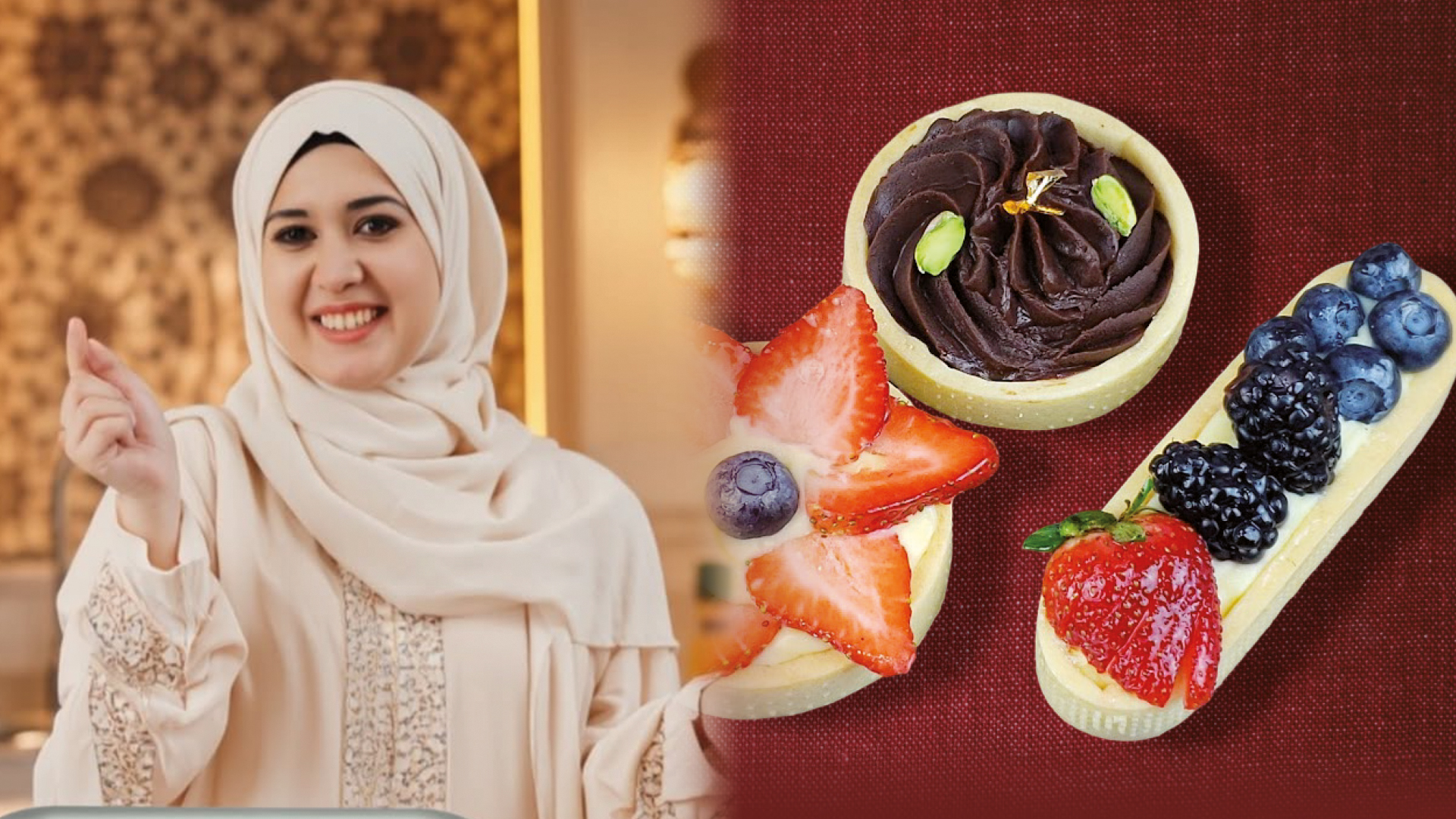 Tartelettes aux fruits frais,  Crème pâtissière  & pâte sucrée amande