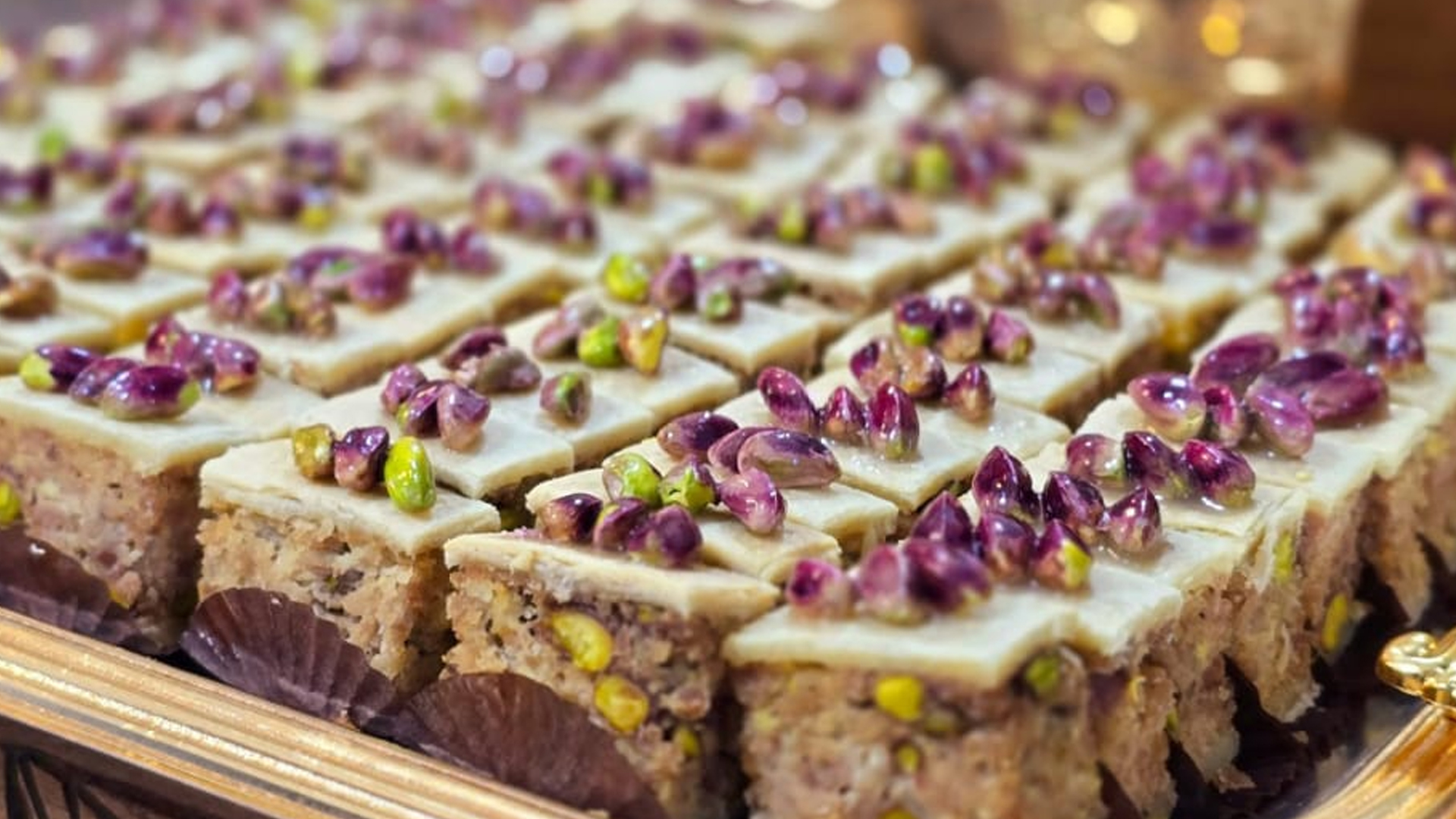 Baklawa salée aux éclats de pistaches