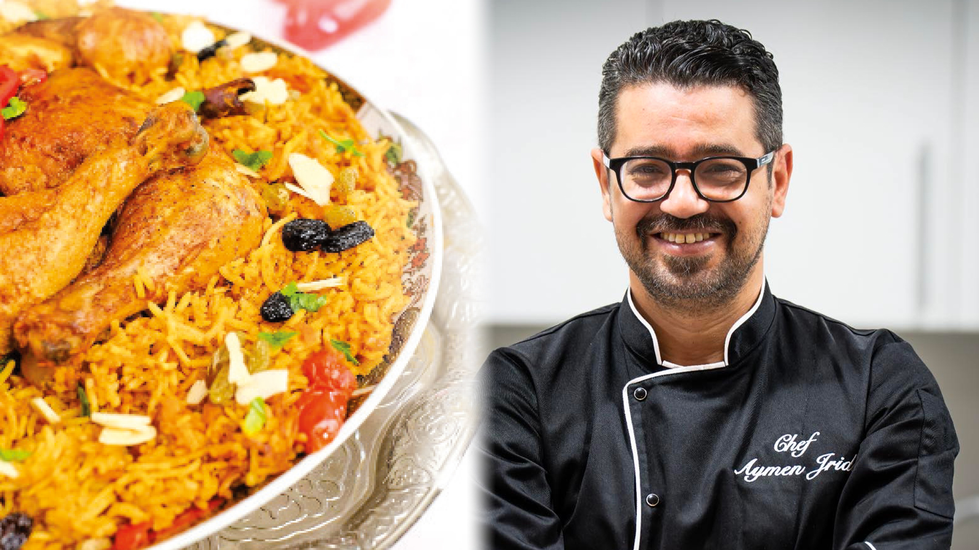 Kabsa – Plat emblématique de la cuisine du Golfe, à base de riz basmati parfumé et d’épices orientales