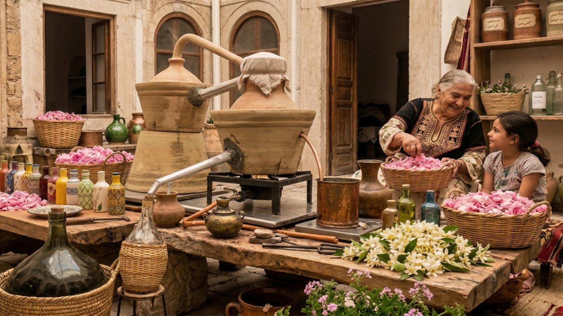 L&rsquo;art tunisien de la distillation florale: Quand la vapeur  parle aux fleurs