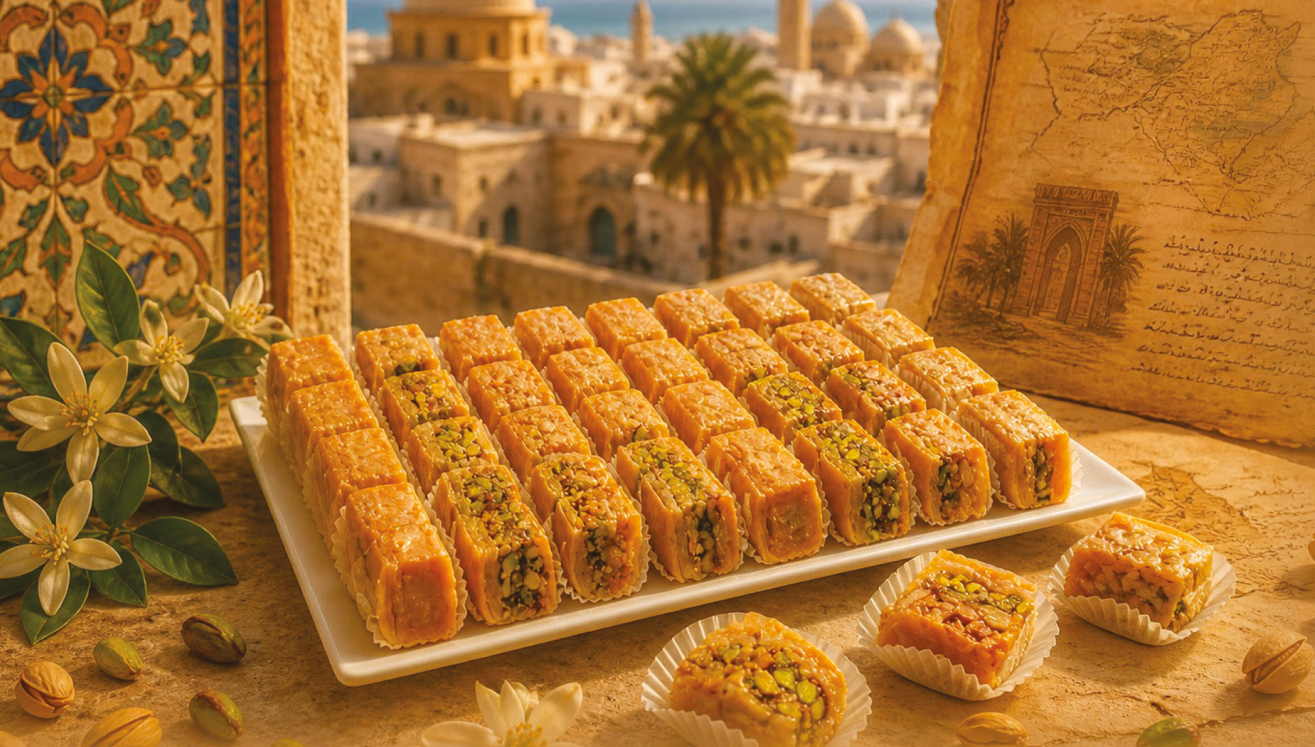 La Baklawa tunisienne : Feuilleté d&rsquo;or, mémoire de miel