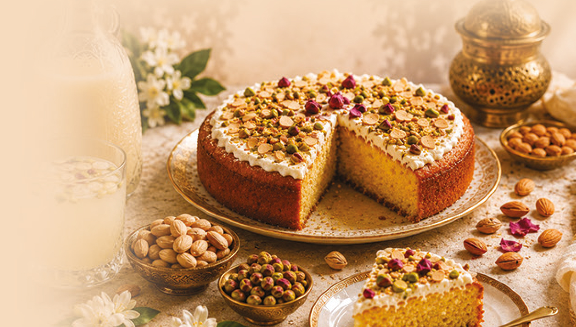 Gâteau à la Rouzata & Fleur d&rsquo;Oranger
